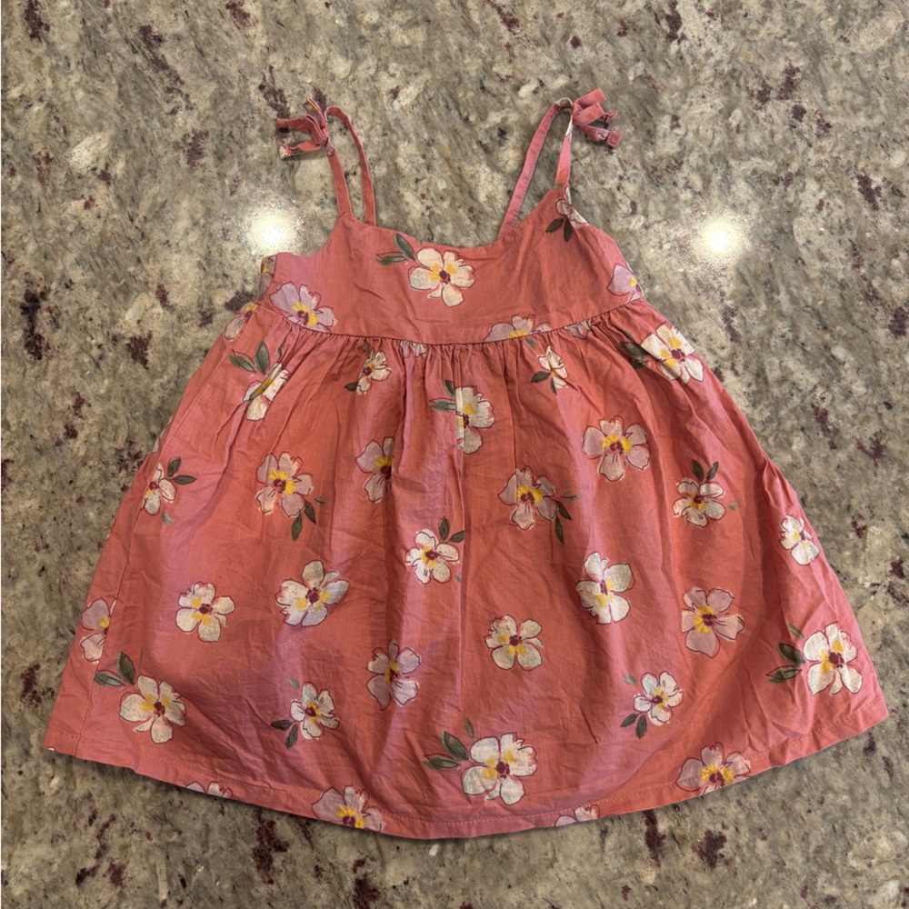 Pink Ruched Sundress with Spaghetti Straps